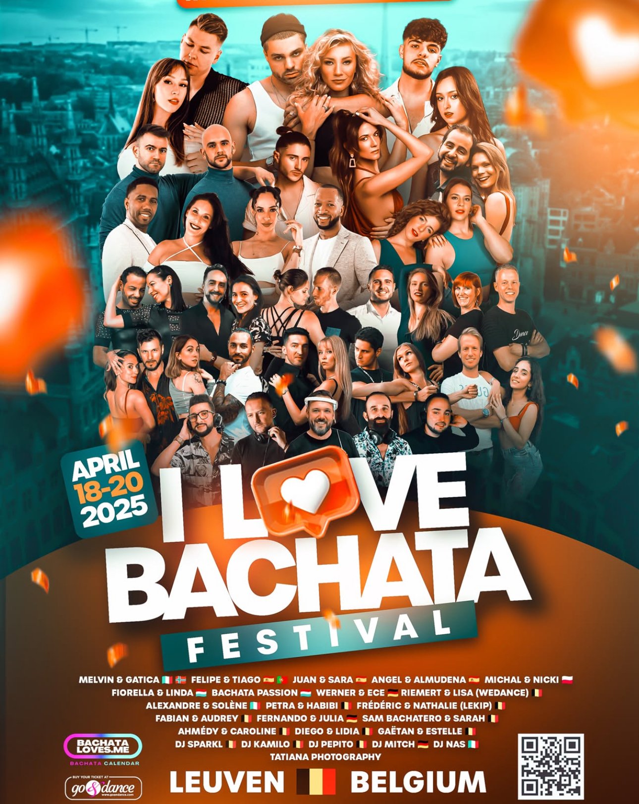 I Love Bachata Leuven Official Poster